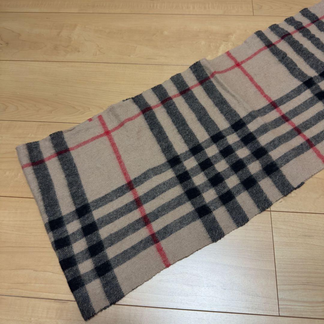 BURBERRY LONDON カシミヤ100% マフラー 英国製 ノバチェック