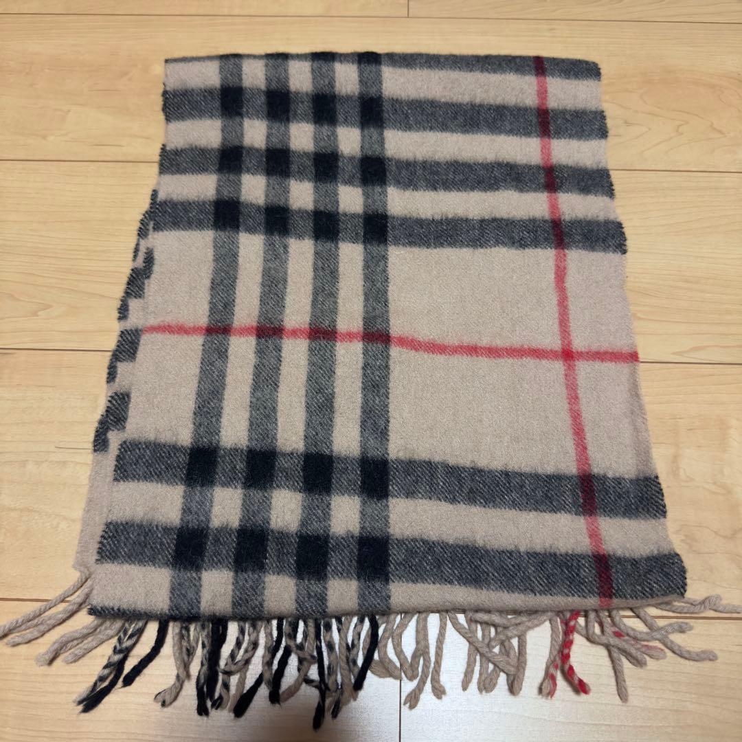 BURBERRY LONDON カシミヤ100% マフラー 英国製 ノバチェック