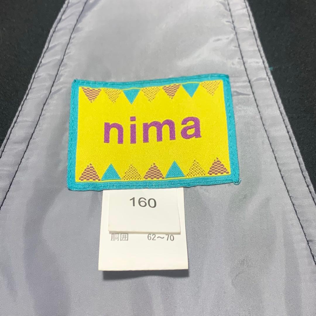 ニマ　nima キッズスキーウェア　上下セット　白×黒　　160