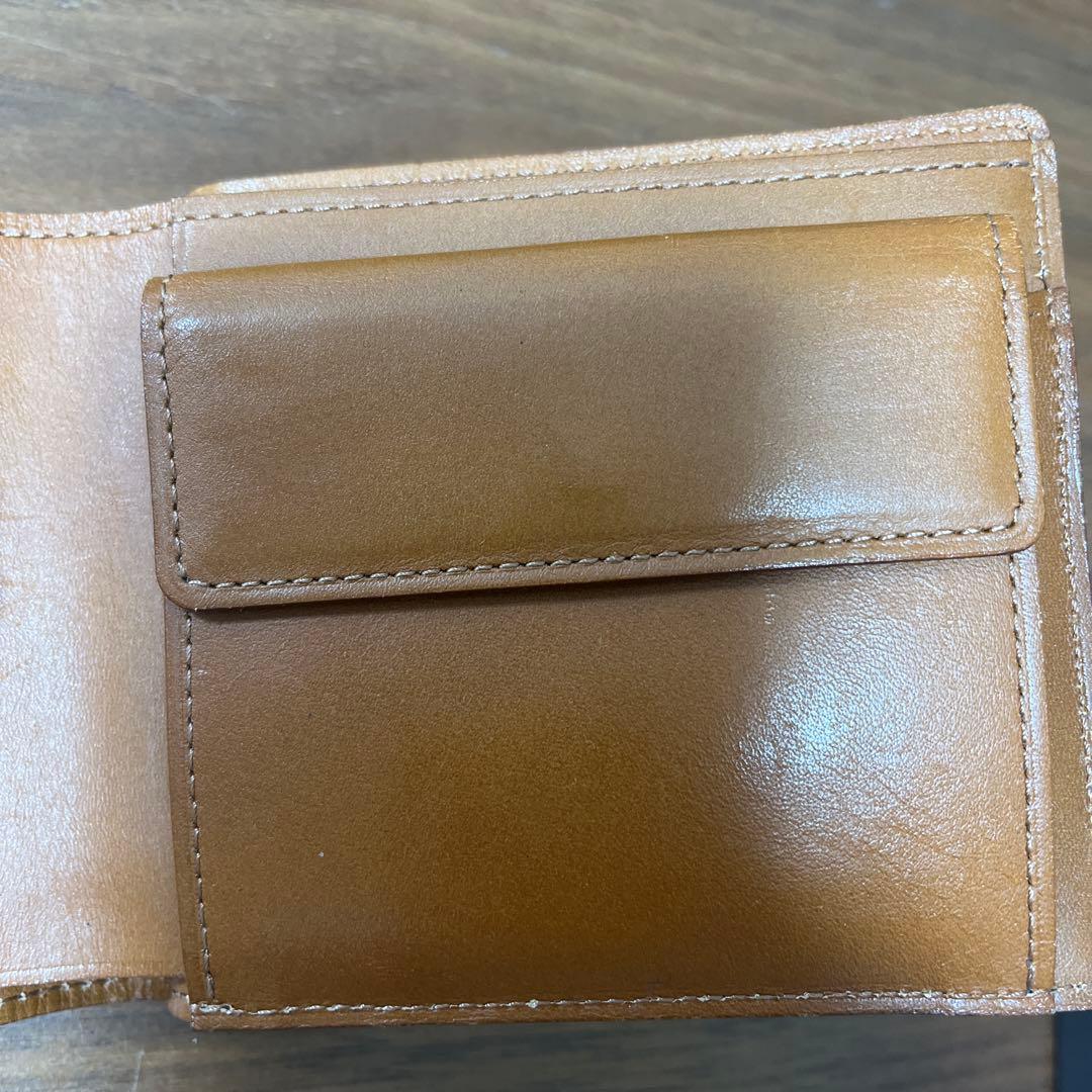 <be-chin>土屋鞄 コードバン 二折財布 ネイビー