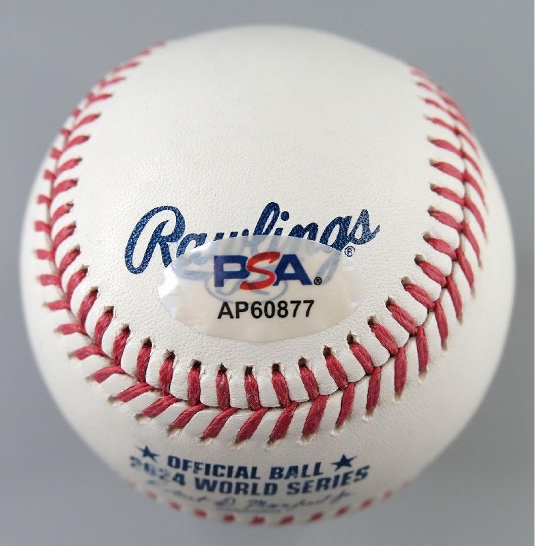 ムーキー・ベッツ 24年ワールドシリーズ球 直筆サインボール（PSA）/大谷翔平