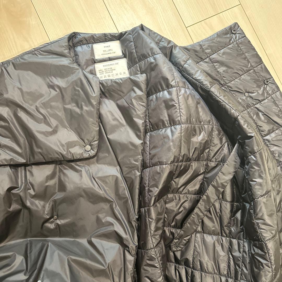 HYKE ナイロン ロングコート Sサイズ