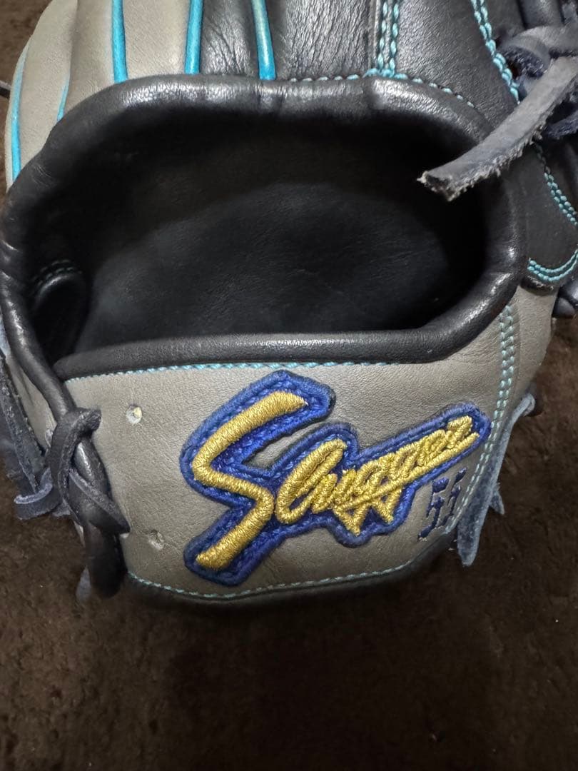 久保田スラッガー オーダー軟式グローブ グレー/青