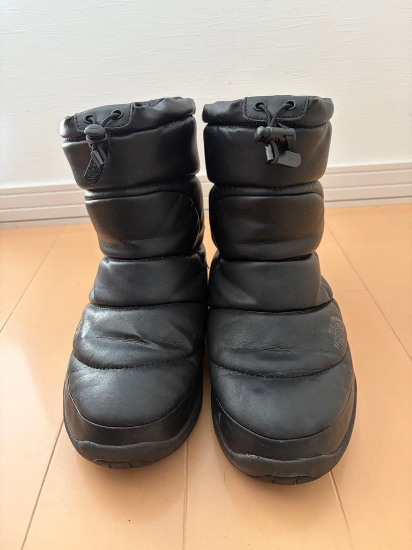 s*e様 ノースフェイス レザー ヌプシ ブーツ ブラック US8 26cm ユ