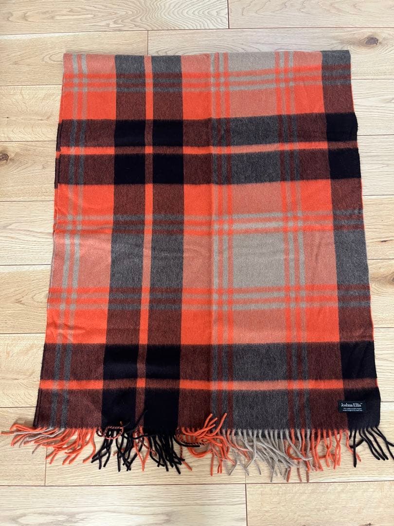 UA購入 Joshua Ellis チェック柄大判ストール ユナイテッドアローズ