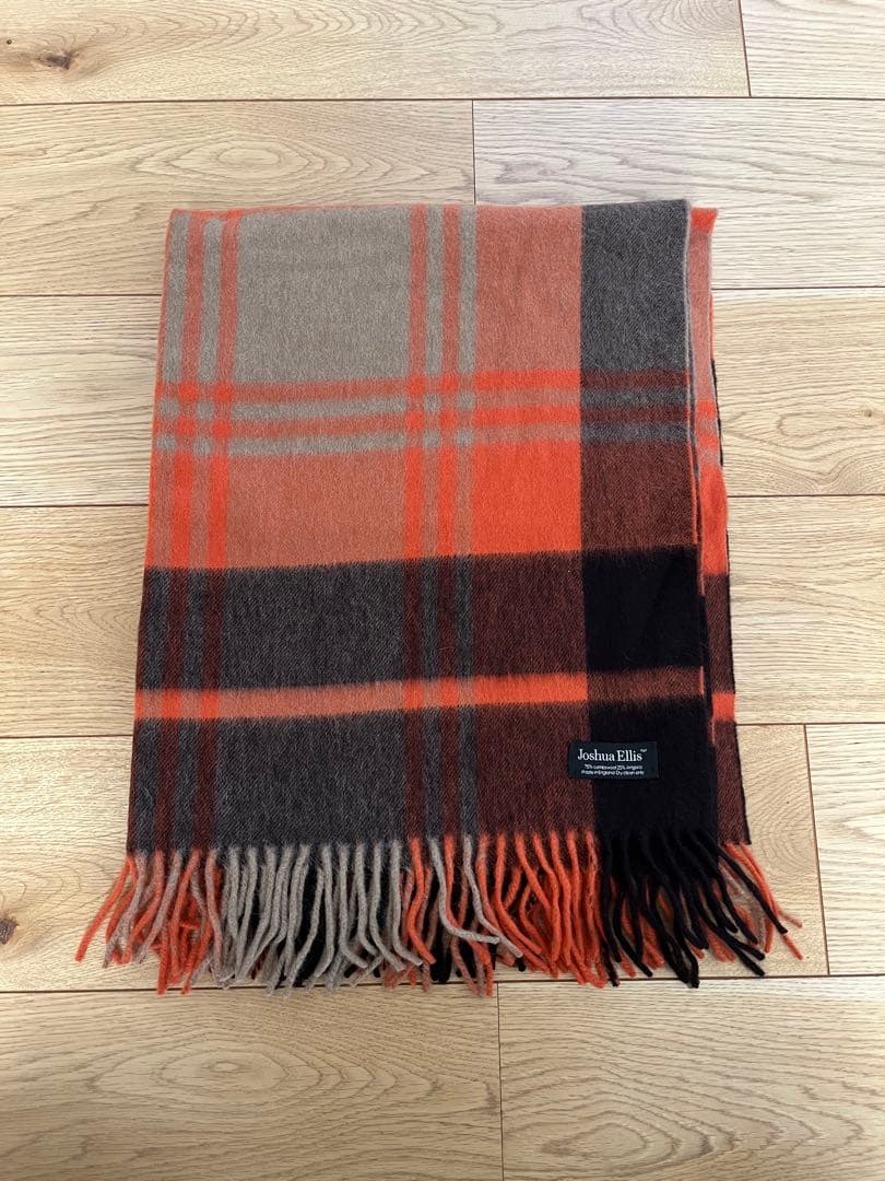 UA購入 Joshua Ellis チェック柄大判ストール ユナイテッドアローズ