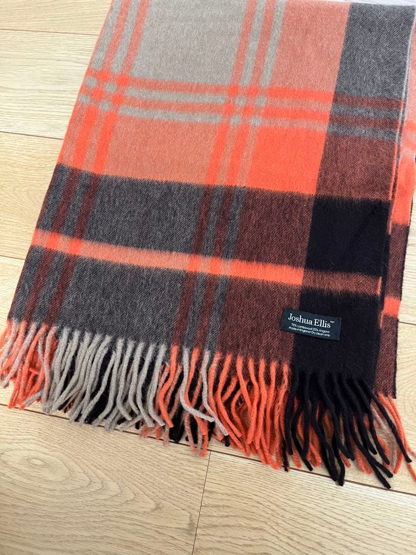UA購入 Joshua Ellis チェック柄大判ストール ユナイテッドアローズ