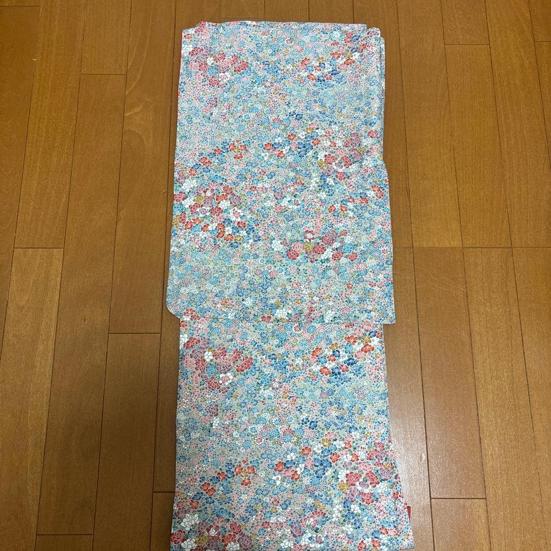 きもの英 花柄 小紋 着物
