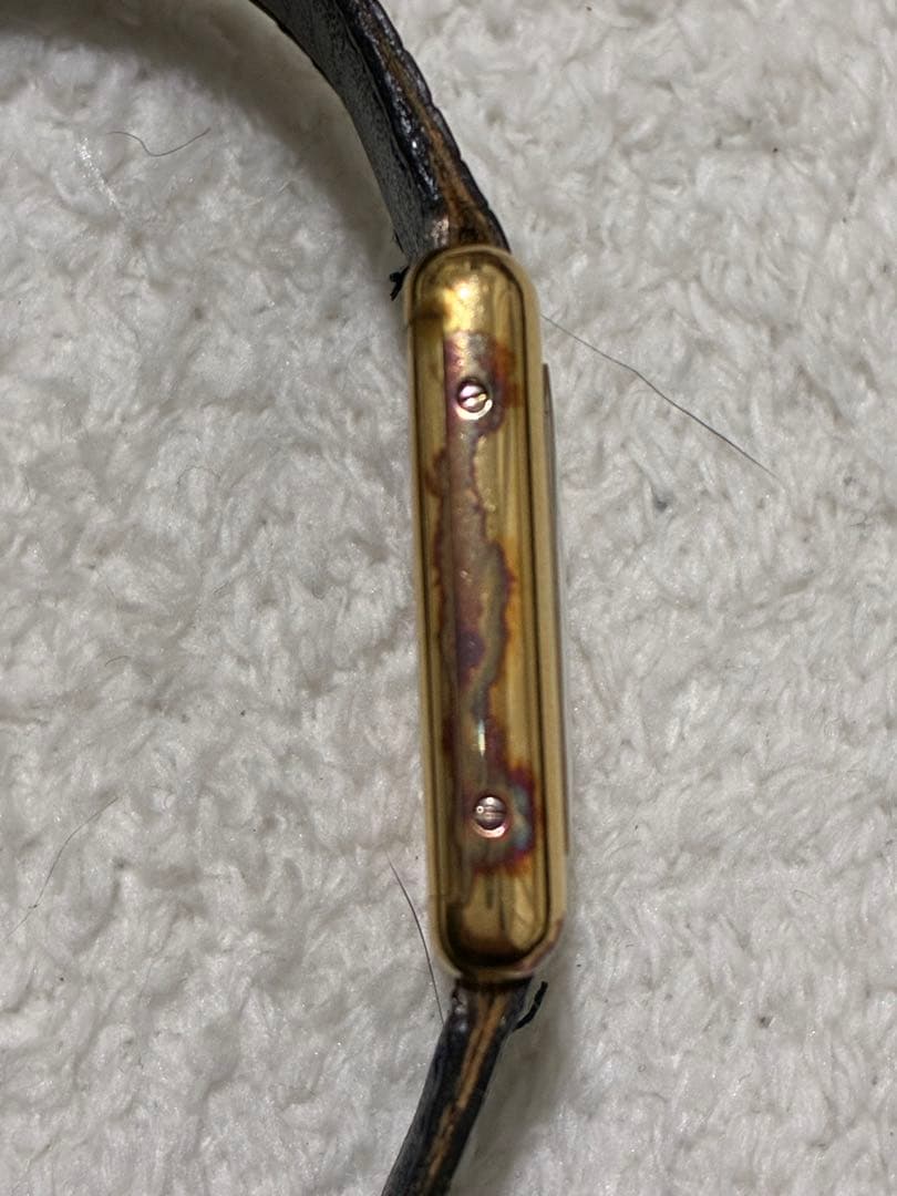 Cartier マストタンク SM ヴェルメイユ 手巻き時計 ラピスラズリ文字盤