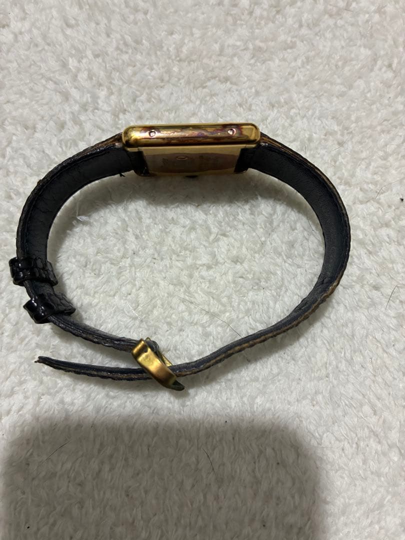 Cartier マストタンク SM ヴェルメイユ 手巻き時計 ラピスラズリ文字盤