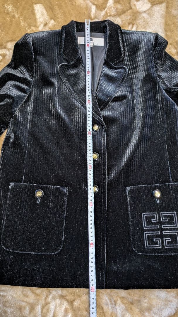 GIVENCHY　ジバンシー　ジャケット　42サイズ　黒　ヴィンテージ