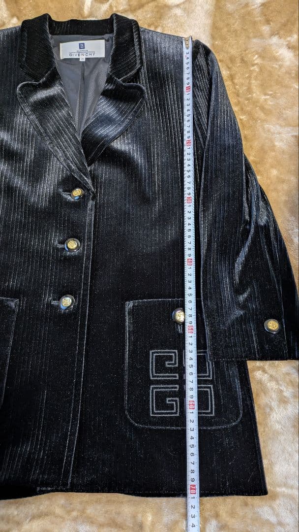 GIVENCHY　ジバンシー　ジャケット　42サイズ　黒　ヴィンテージ