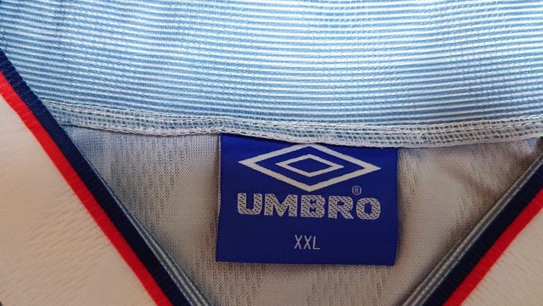 【激レア】1996年 イングランド代表 アウェイ UMBRO ガス 8番