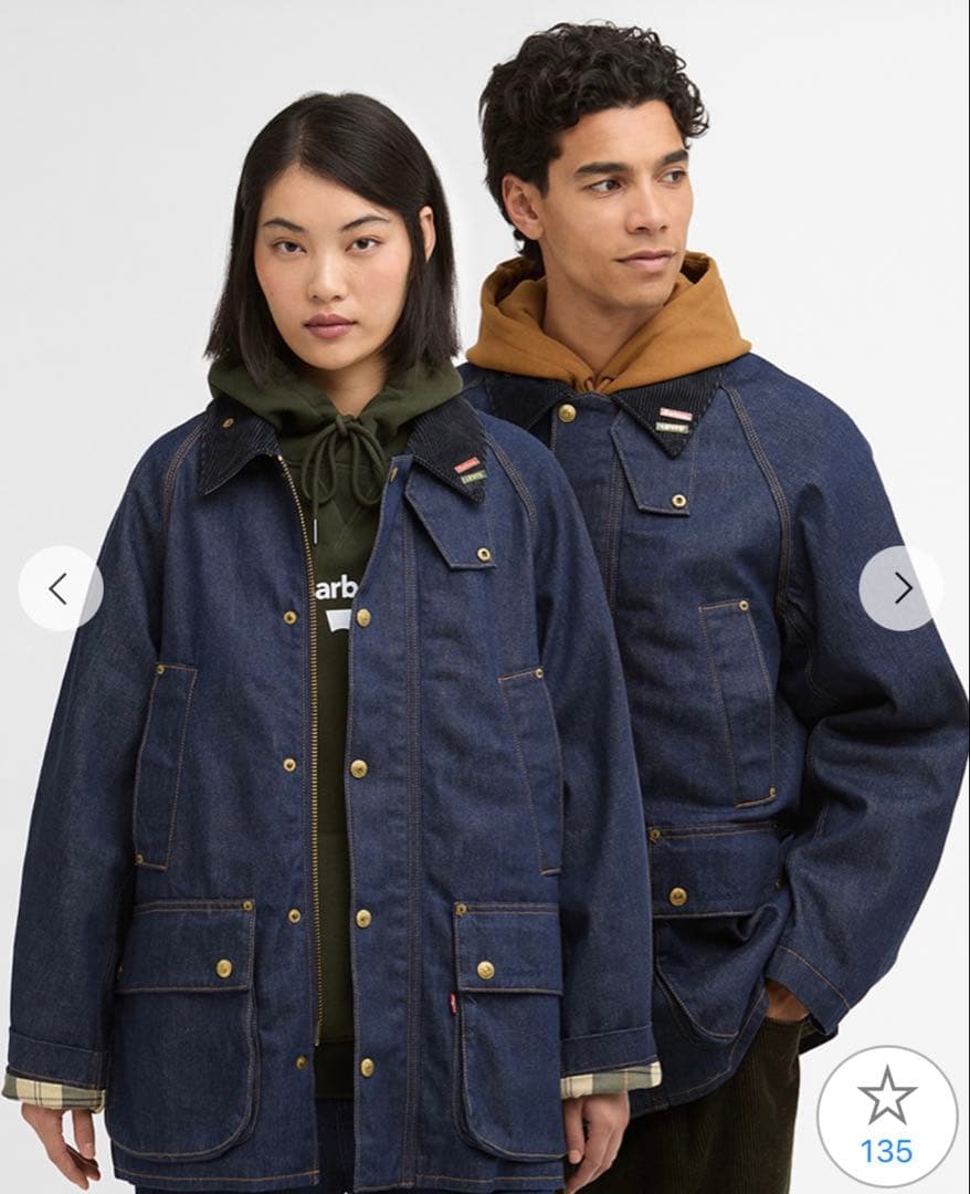 Levi's × Barbour OS Bedale Denim Jacket