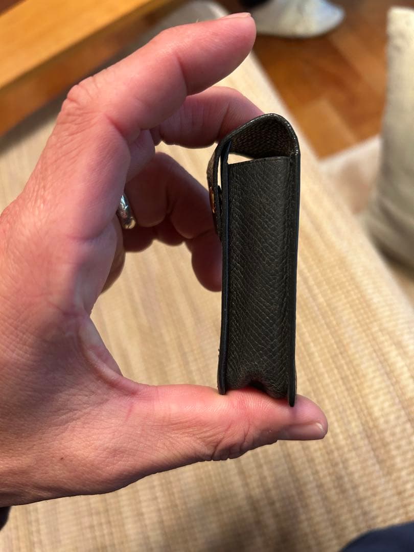 HERMES レザー小物入れ リップケース、ガムケース