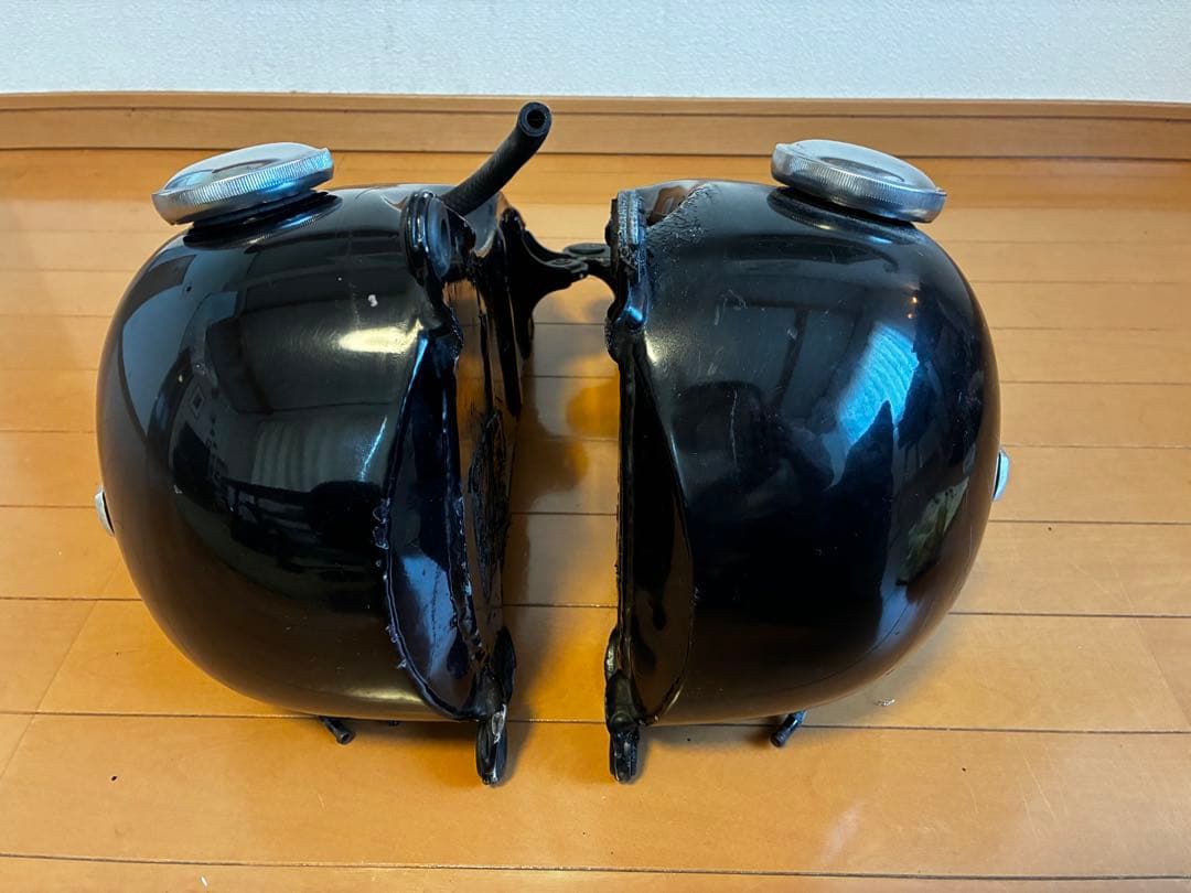 AMF Harley-Davidson 黒 セパレートタンク 2個左右　ショベル