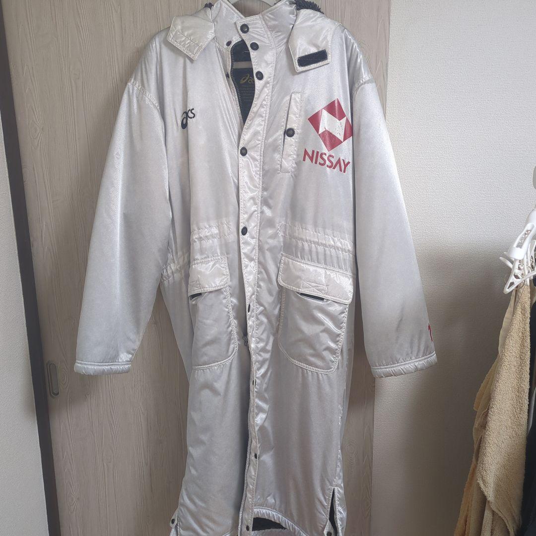 日本生命野球部 NISSAY ベンチコート ホワイト