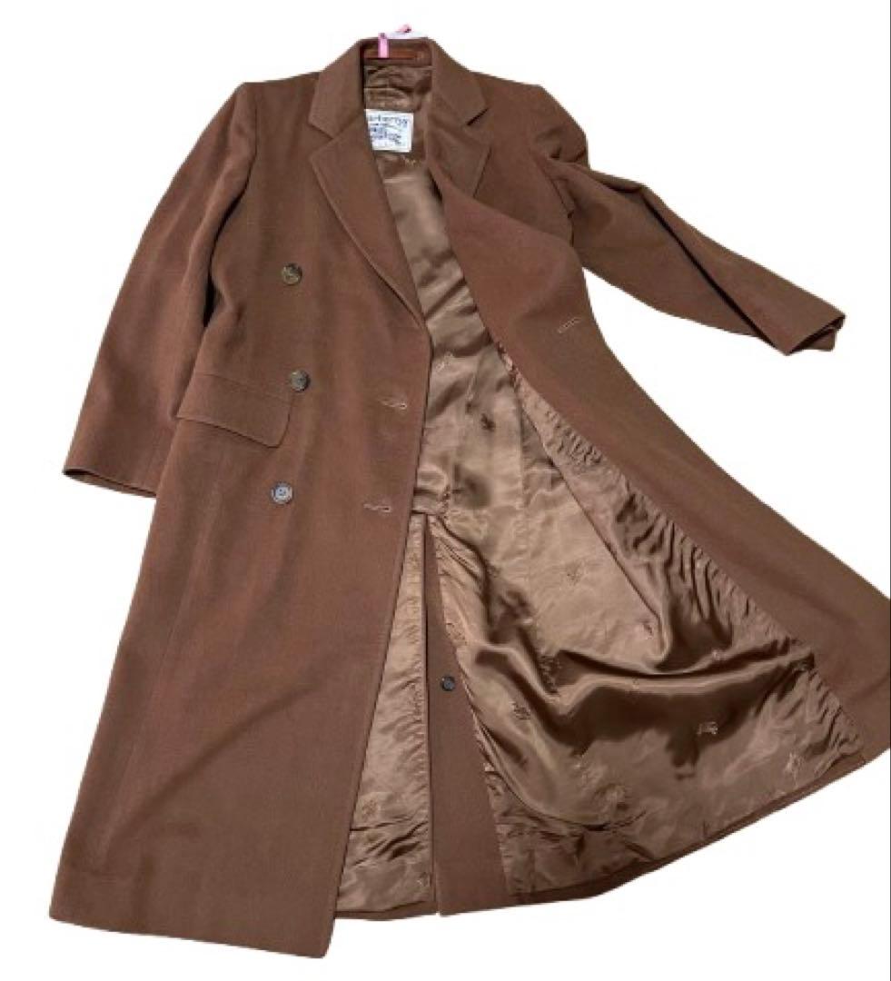 【美品】BURBERRY バーバリー　チェスターコート　ダブル　カシミヤ