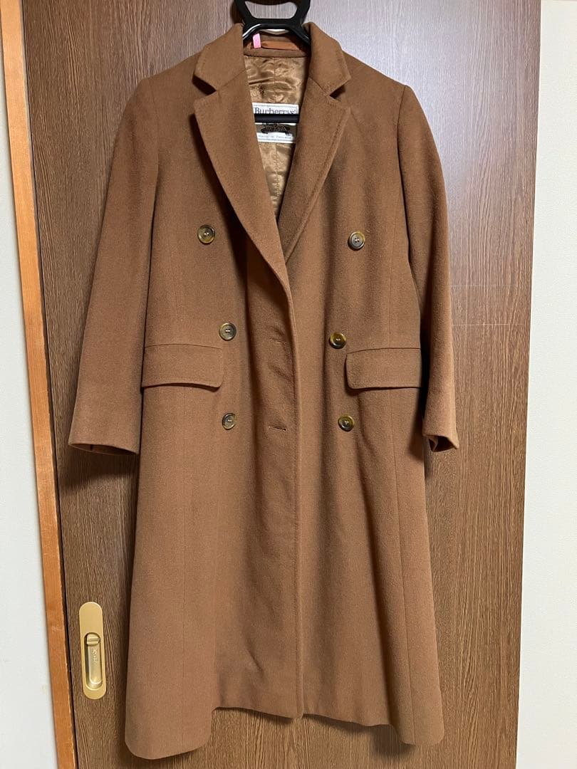 【美品】BURBERRY バーバリー　チェスターコート　ダブル　カシミヤ