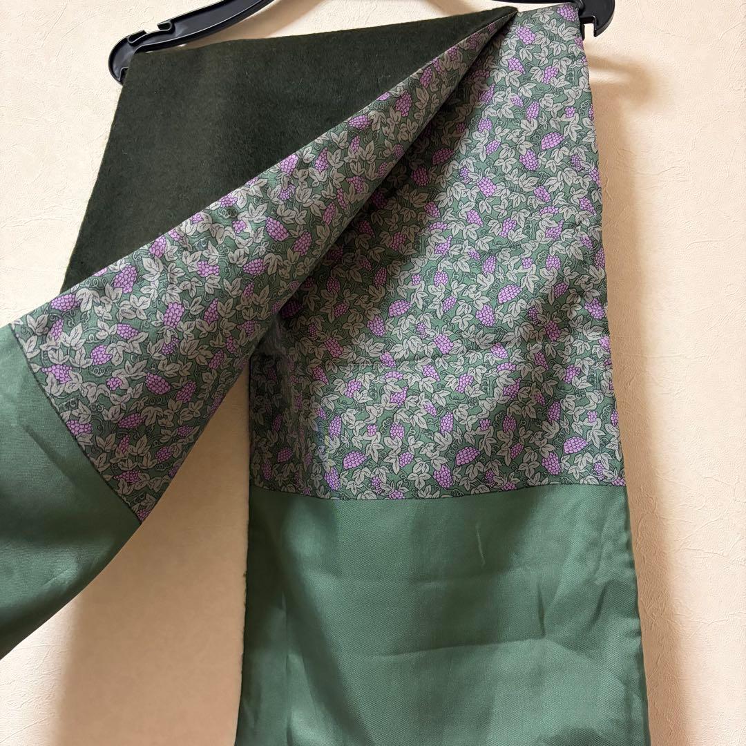 最終お値下げ！美品！HERMES/エルメス カシミヤマフラー/ぶどう柄