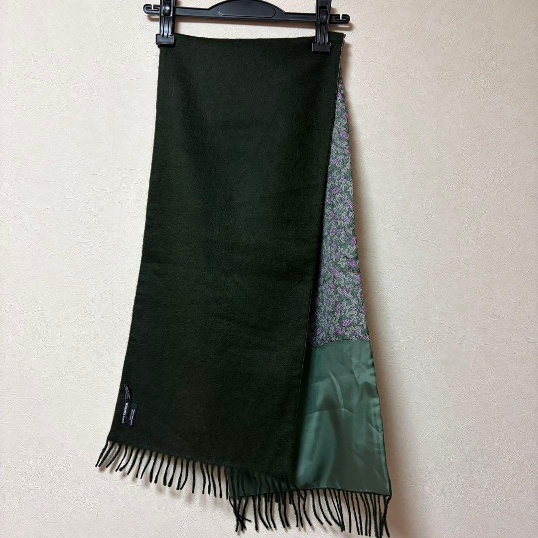 最終お値下げ！美品！HERMES/エルメス カシミヤマフラー/ぶどう柄