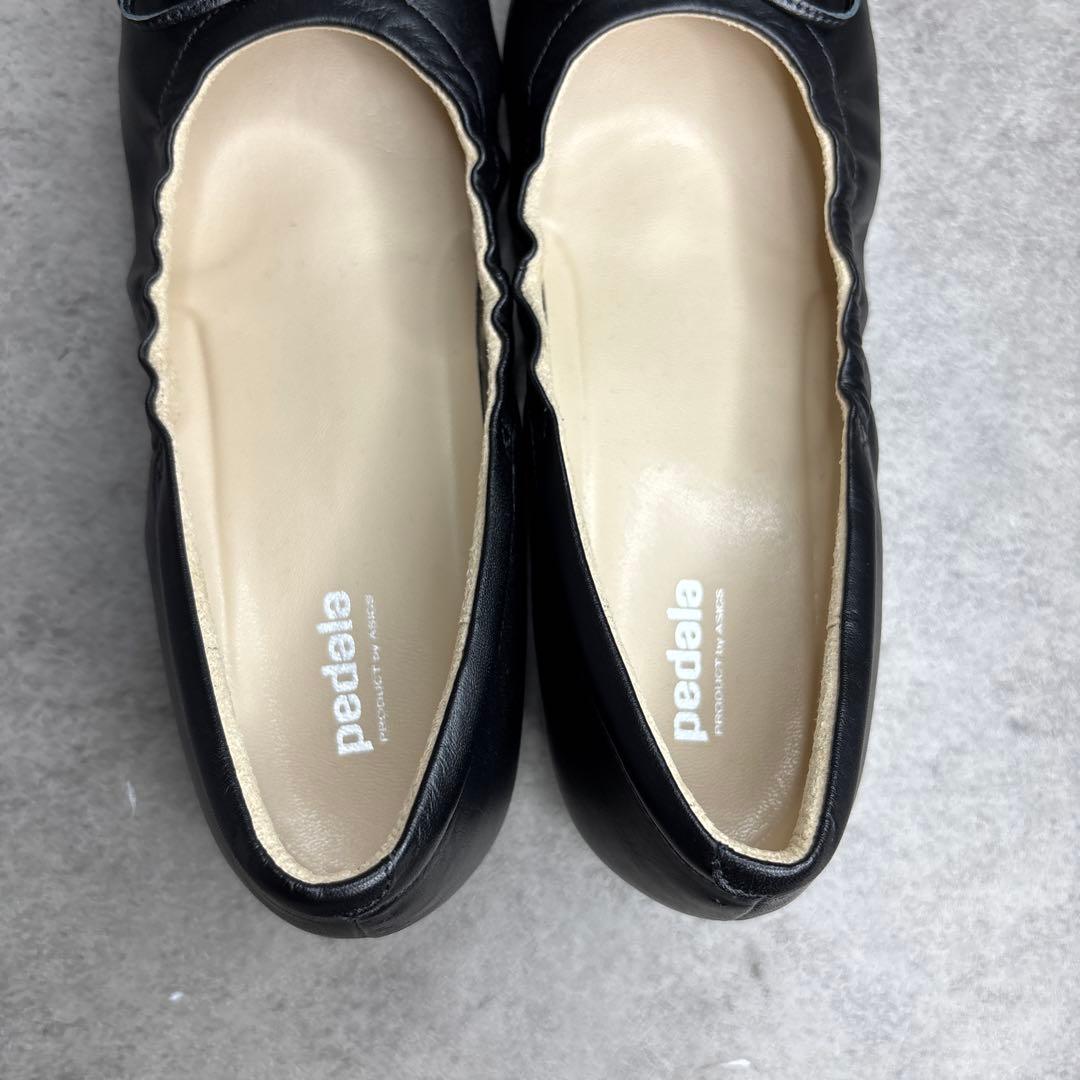 展示品未使用！Pedala アシックスペダラ ウォーキング バレエシューズ 黒
