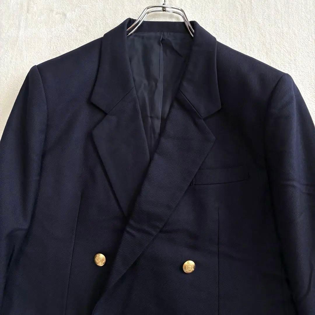 Burberrys 紺ブレ ダブル 160A 金ボタン テーラード ネイビー