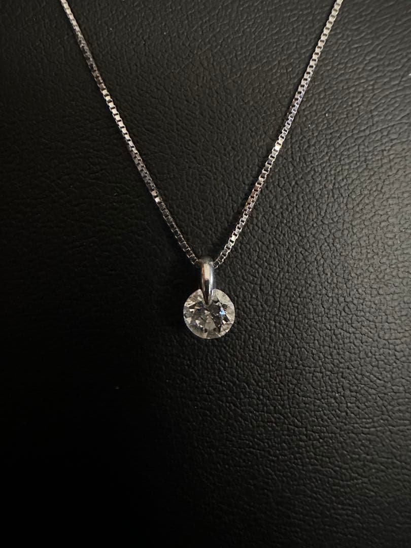 まるちゃん Pt ダイアモンドネックレス 2本セット