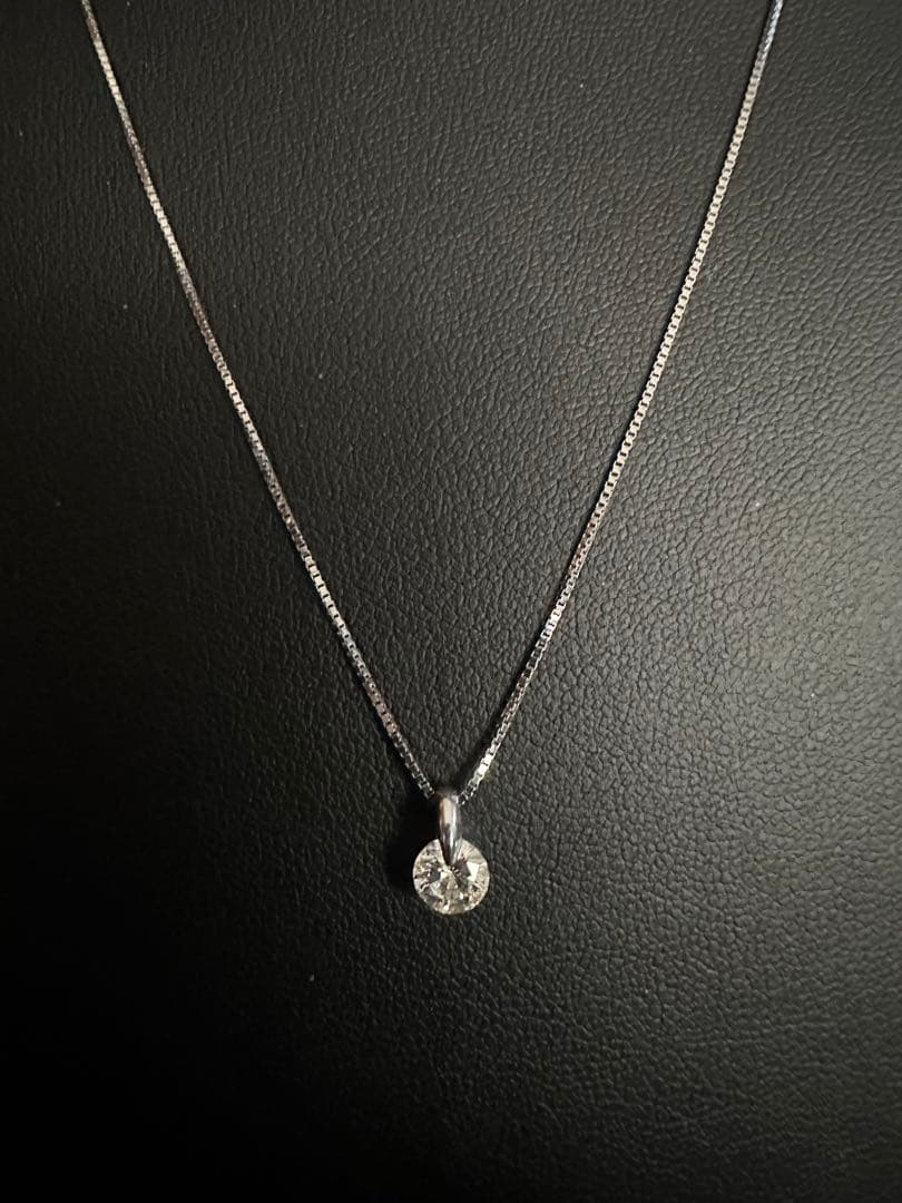 まるちゃん Pt ダイアモンドネックレス 2本セット