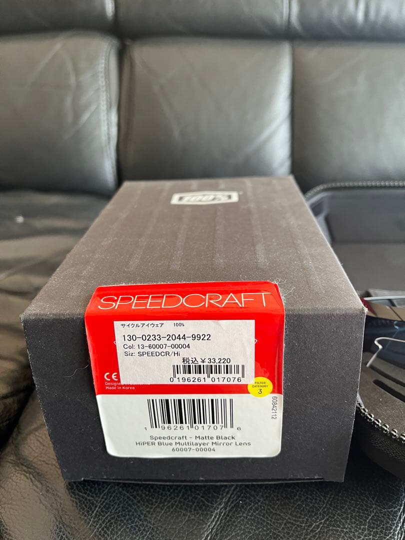 100% サングラス　Speed Craft スピードクラフト　マットブラック