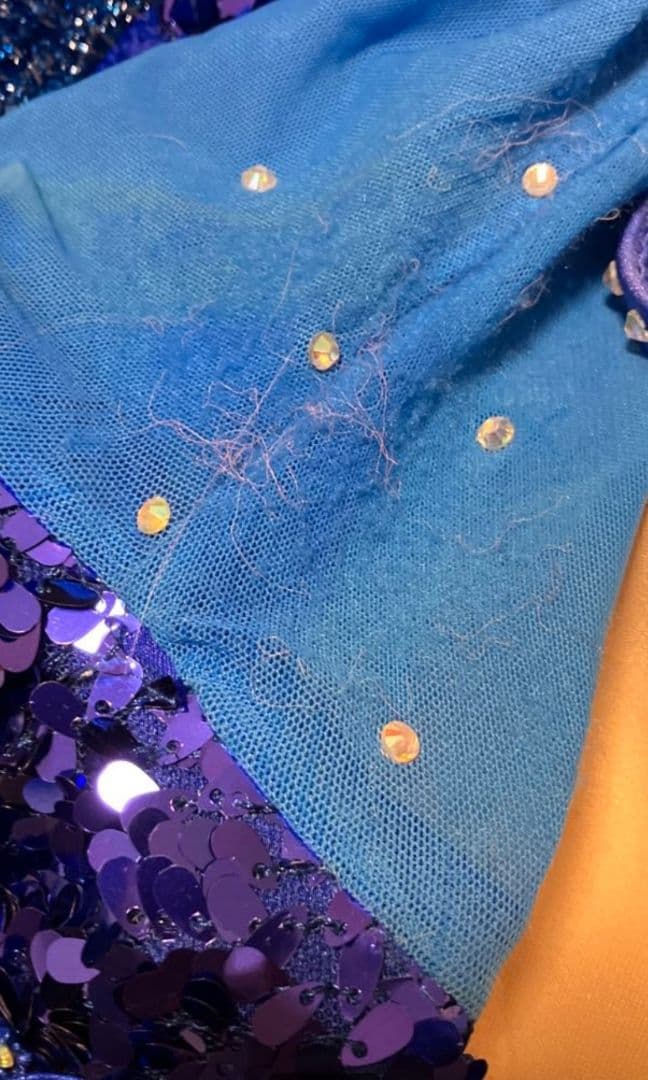 専用☆難あり☆青い社交ダンスドレス