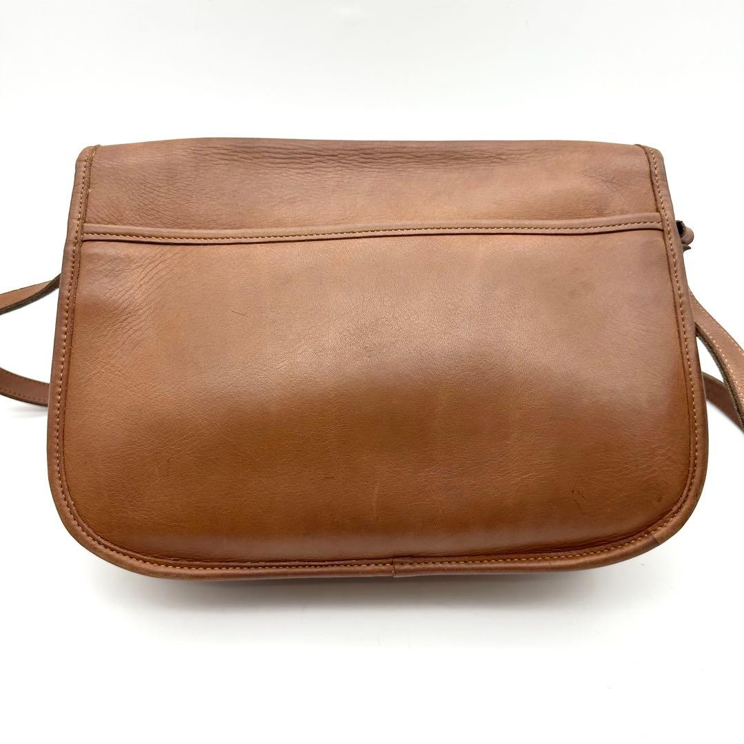 COACH オールドコーチ ターンロック ショルダーバッグ ブラウン