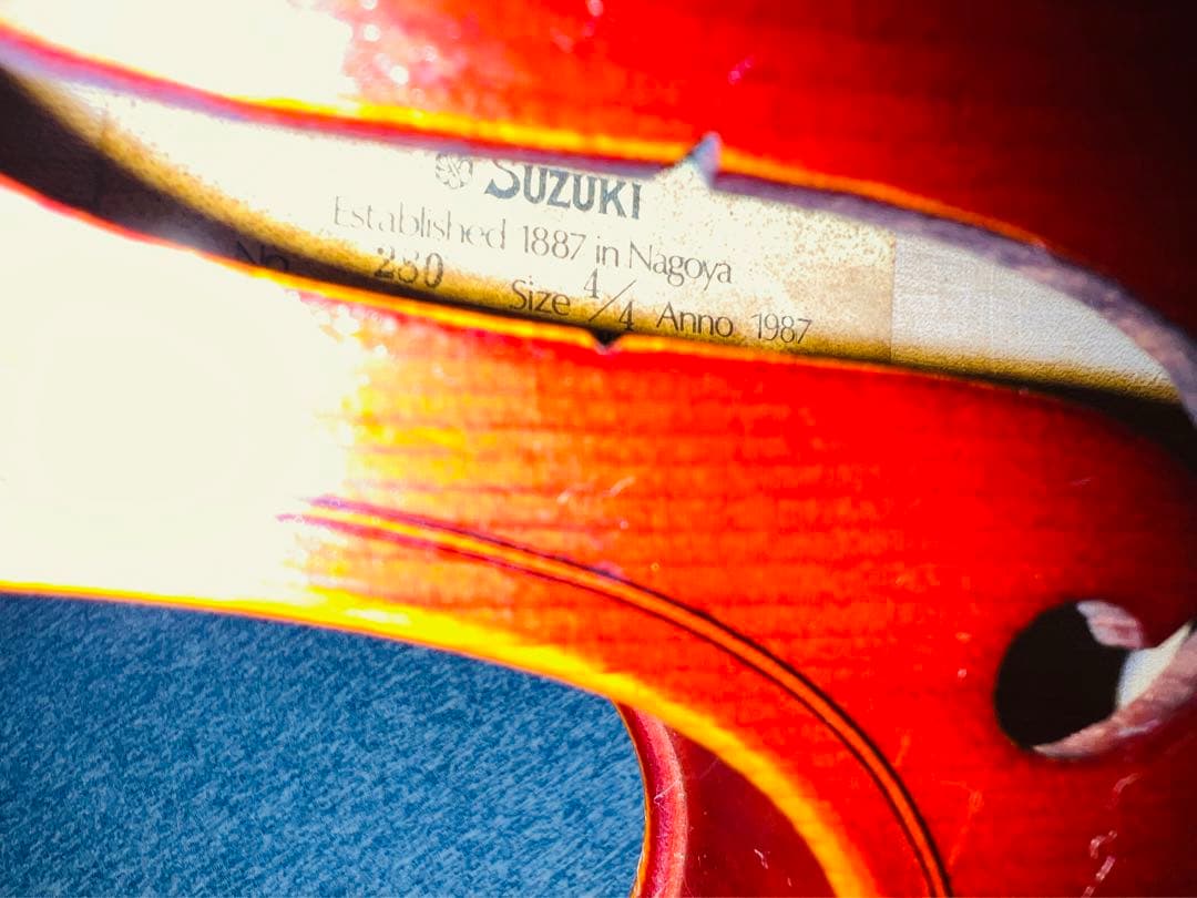 SUZUKI バイオリン NO.280 4/4 Anno 1987 ハードケース