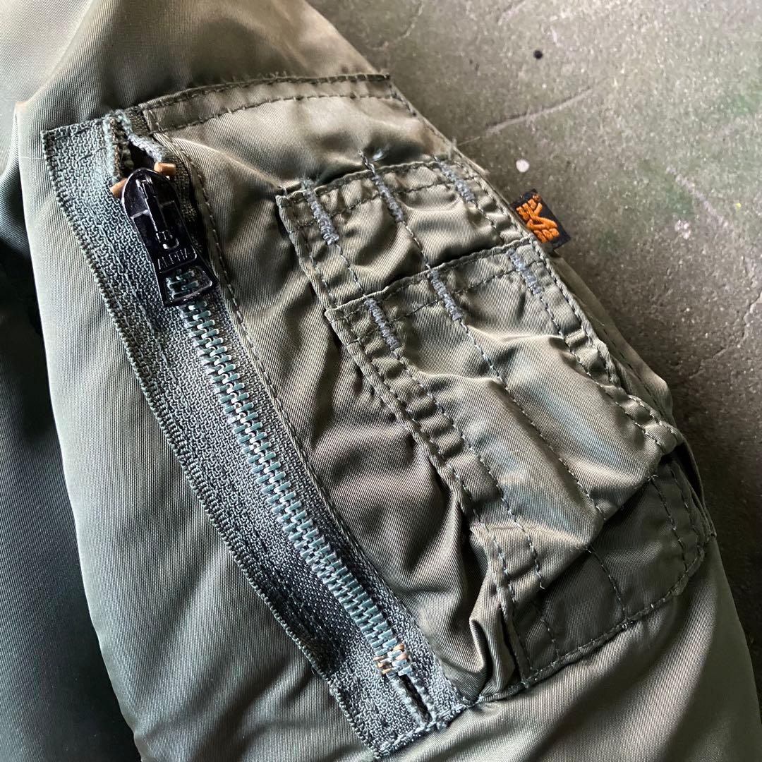ALPHA INDUSTRIES MA-1 カーキ USA製 90s