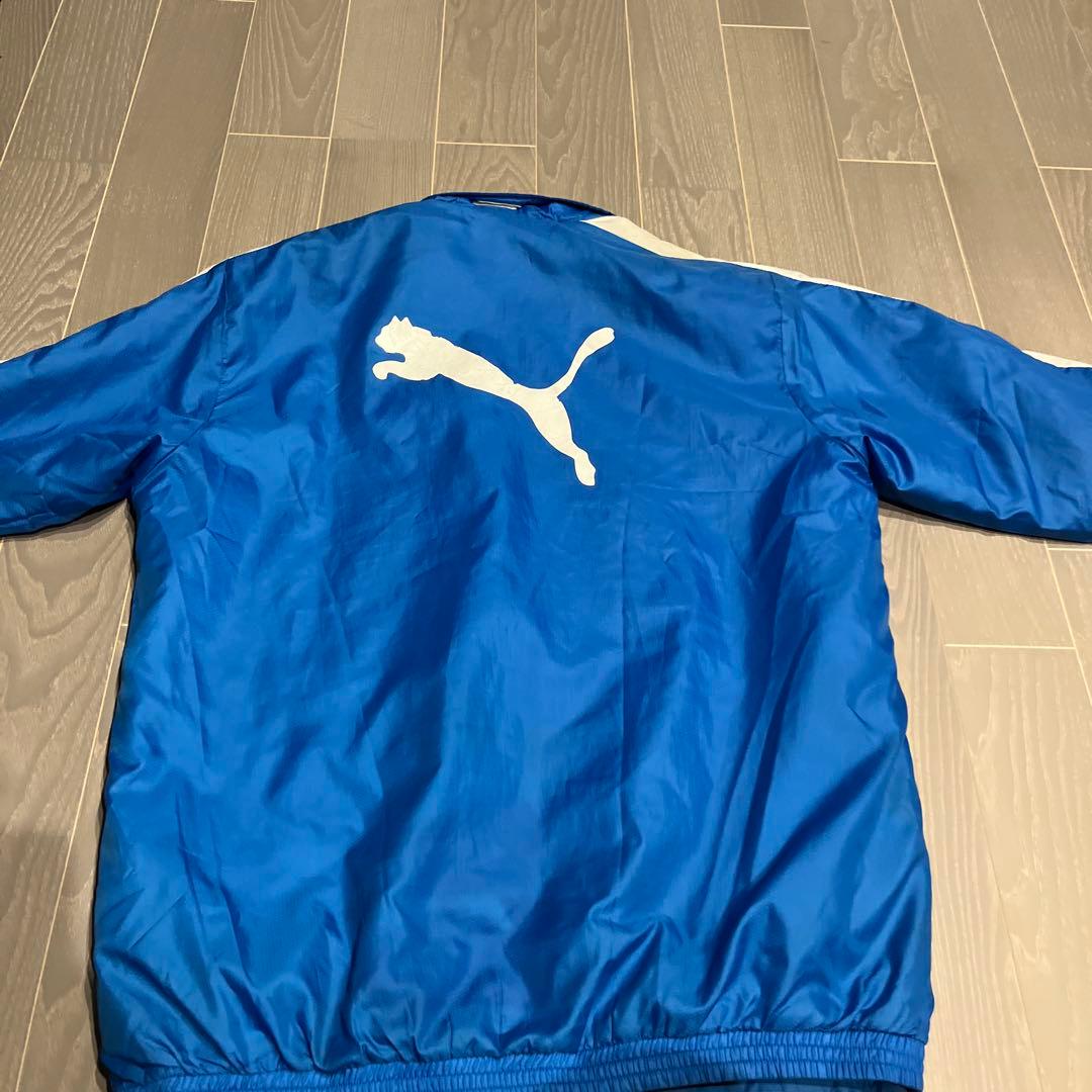 大津高校　ウォーマー　上下セット 青