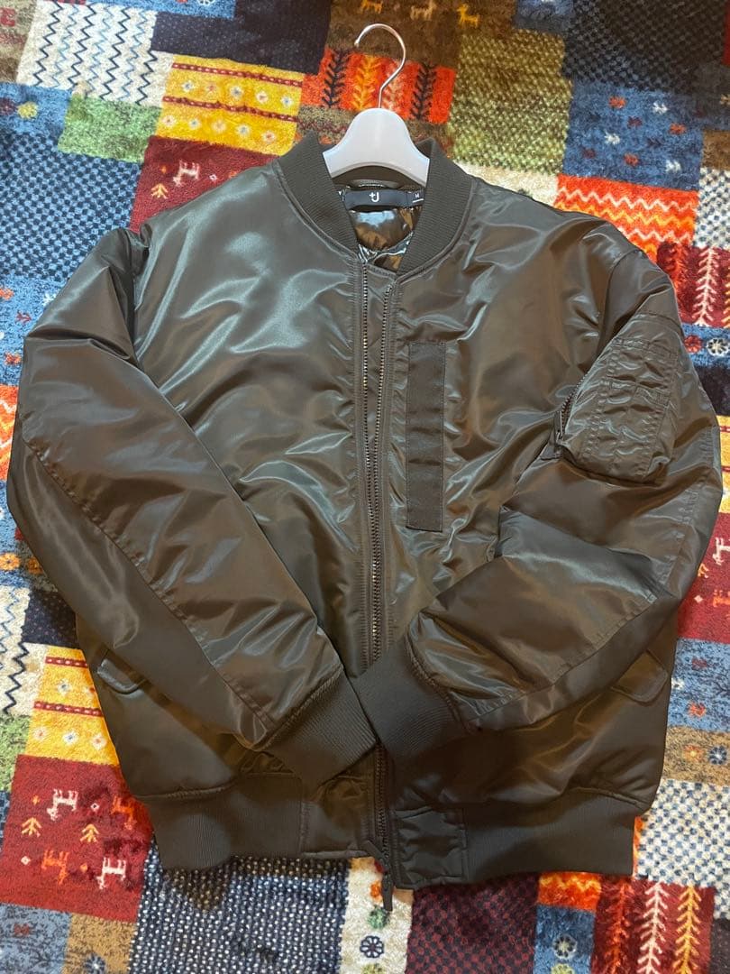 +J MA-1 ハイブリッドダウンオーバーサイズMA-1ブルゾン　M