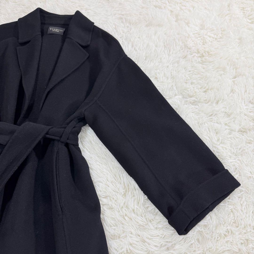 VERMEIL par iena イエナ カシミヤ混ビーバーサイドスリットコート