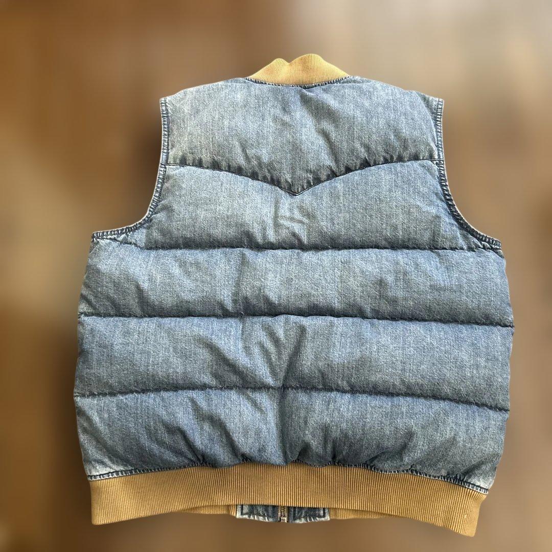 ★超美品★Levi's リーバイス スーパーデニムダウンベスト　Ｌ