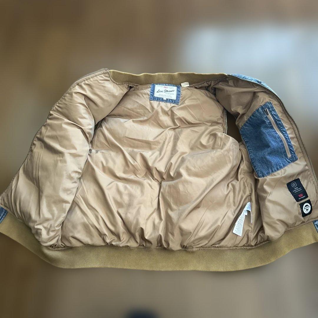 ★超美品★Levi's リーバイス スーパーデニムダウンベスト　Ｌ