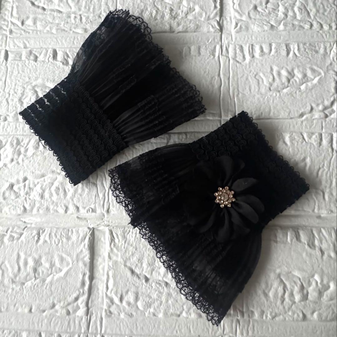 振袖　小物セット　レース重ね衿　フリル付きレース半衿　選べる飾り　パール帯締め他