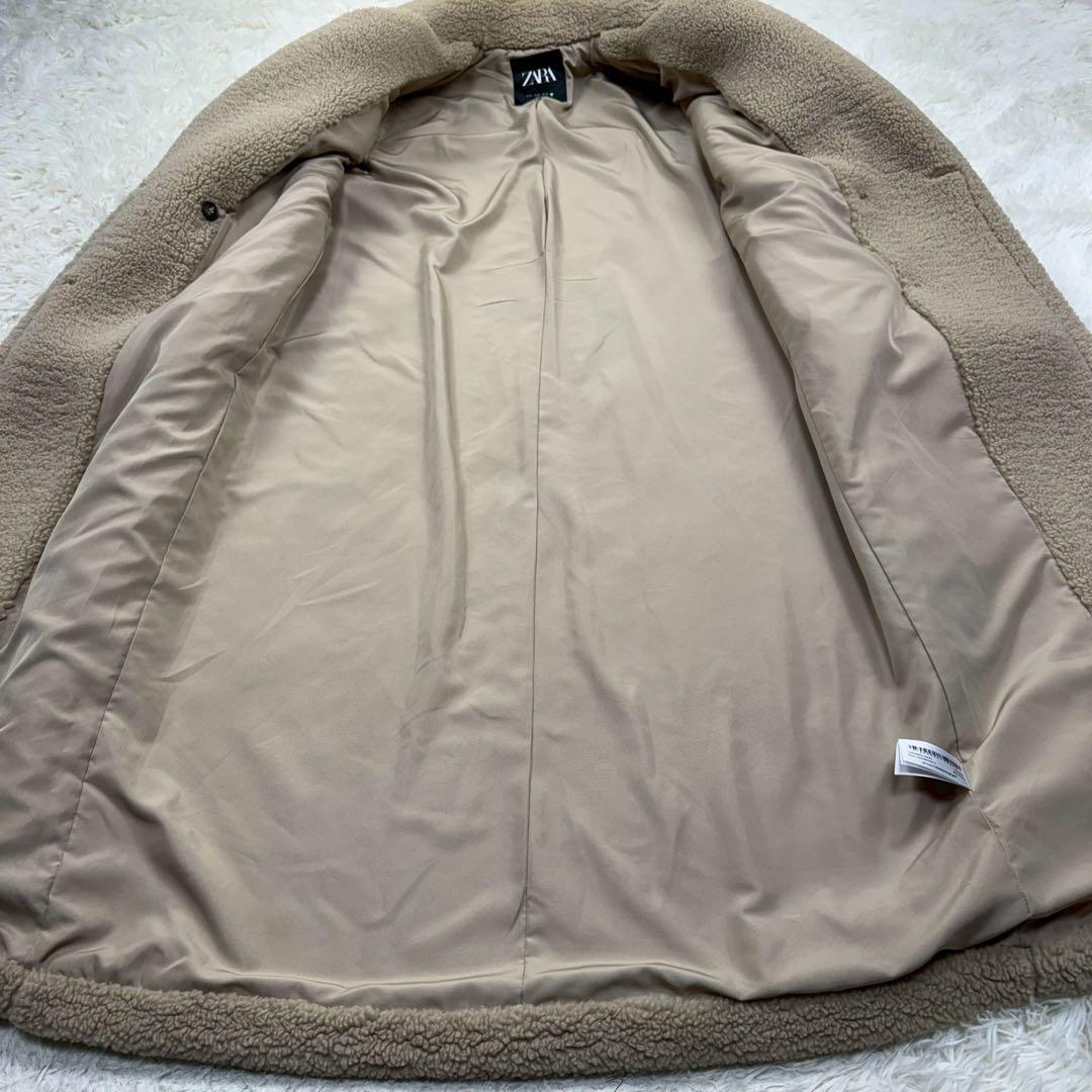 極美品✨ ZARA テディベアコート エクストラ ベージュ ボアコート マキシ丈