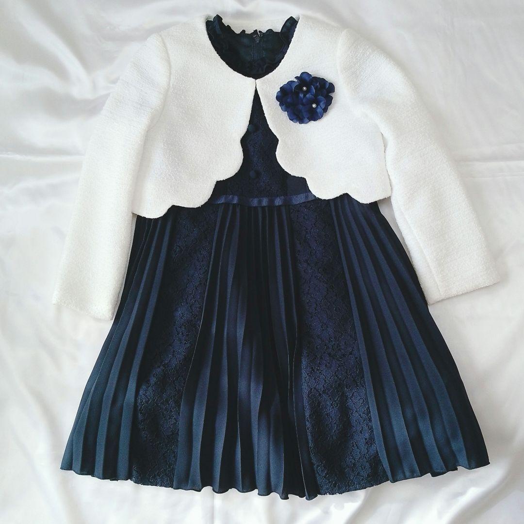 プティマイン ワンピースジャケットセット 120cm 入学式 卒園式 フォーマル