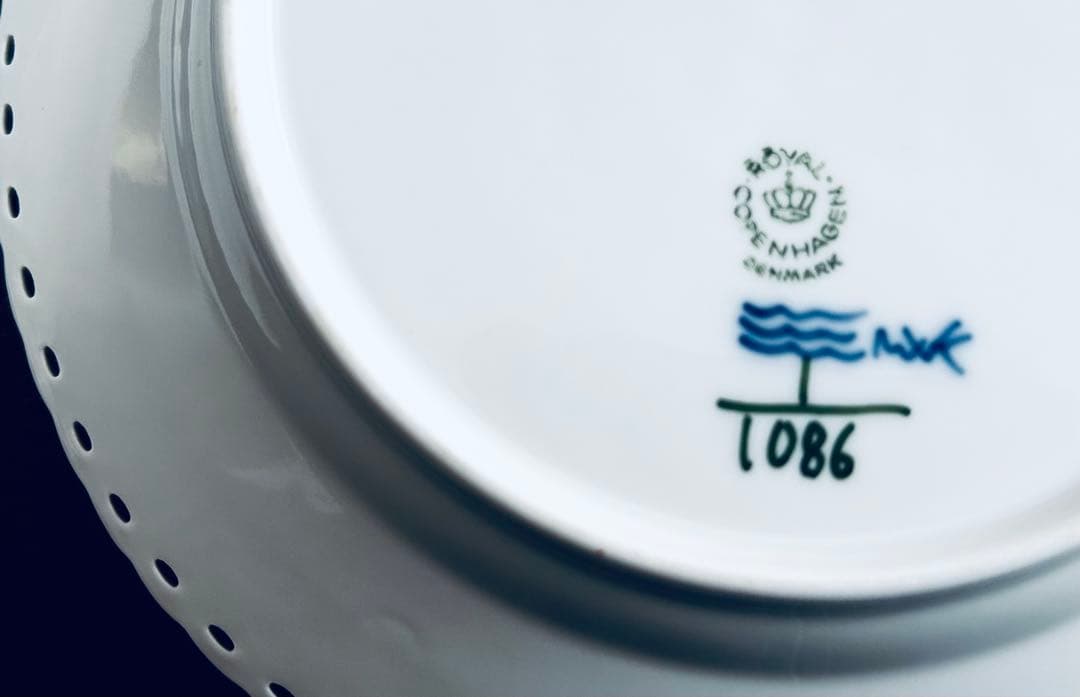 ロイヤルコペンハーゲン・ブルーフルーテッド フルレース　20／25 皿　2枚