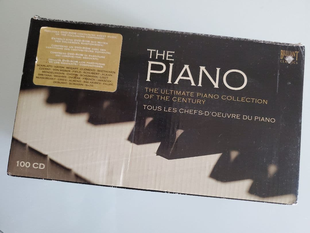 希少 THE PIANO-100CD BOXセット-DVD-ROM楽譜付