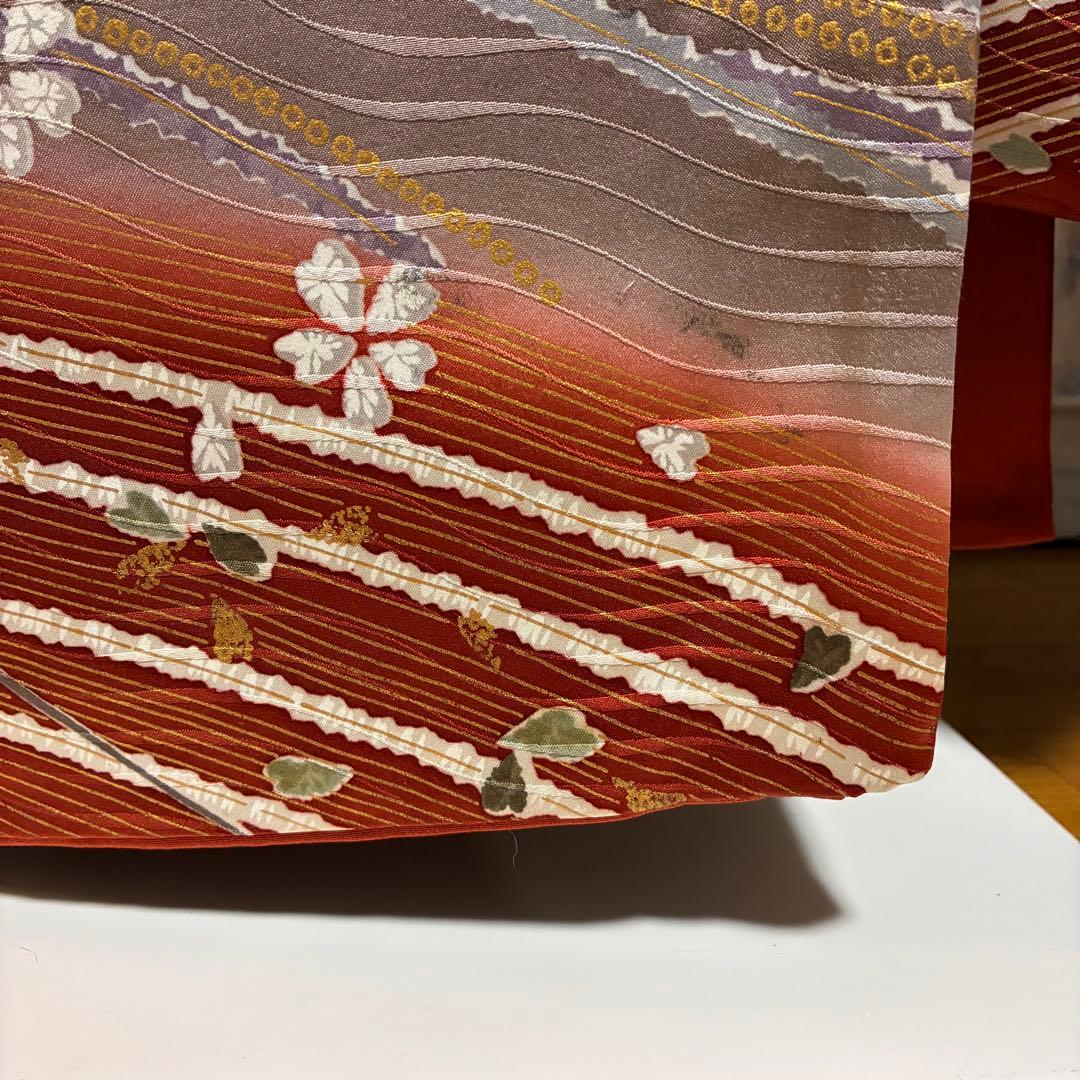 【振袖フルセット】+着付け小物フルセット豪華金彩 四季花文 流水文様 金駒刺繍