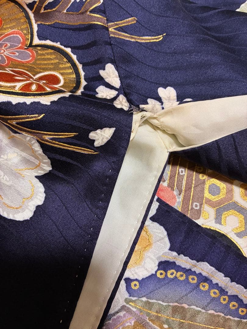 【振袖フルセット】+着付け小物フルセット豪華金彩 四季花文 流水文様 金駒刺繍