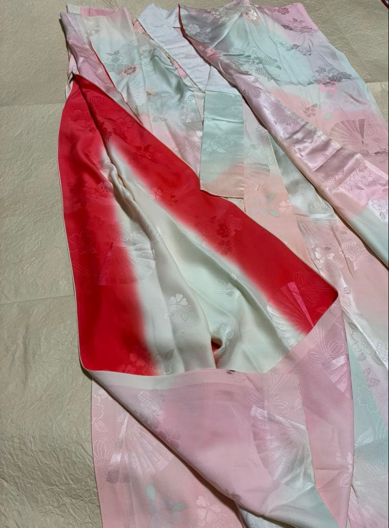 【振袖フルセット】+着付け小物フルセット豪華金彩 四季花文 流水文様 金駒刺繍