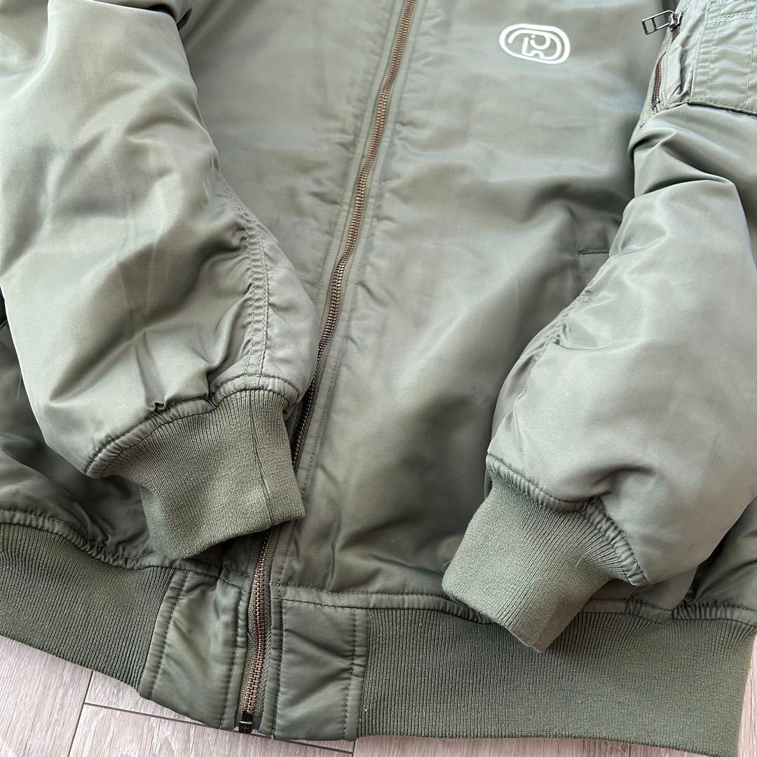 ドムドムハンバーガー MA1 フライトジャケット ミリタリージャケットFオリーブ