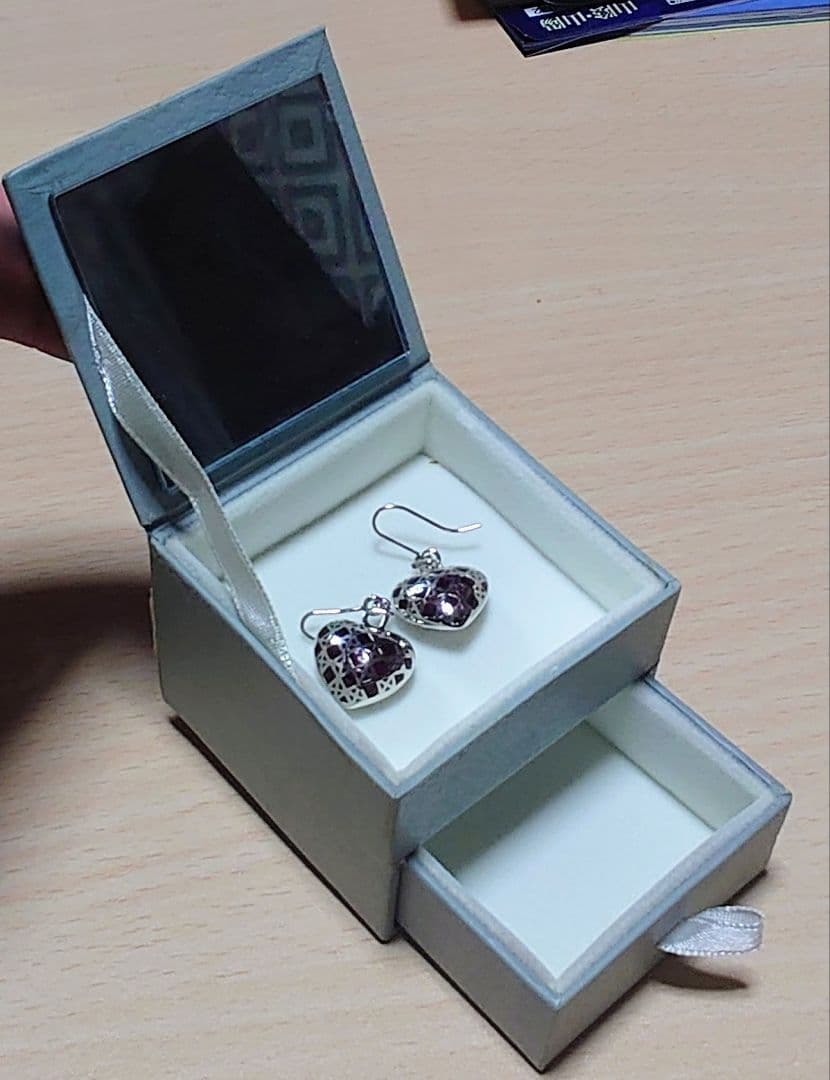 正規品 Dior カナージュハートピアス シルバー レア