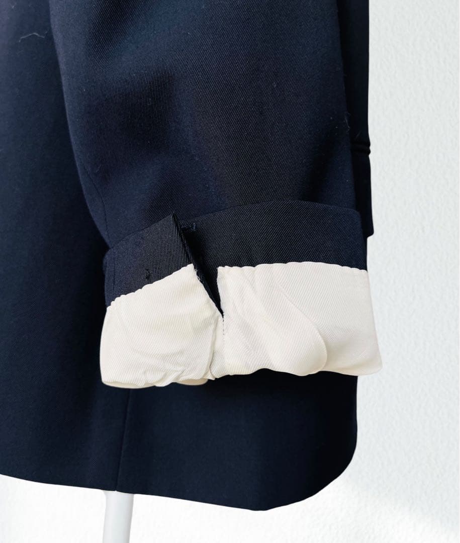 メンズ DRIES VAN NOTEN 紺 ジャケット XL ネイビー ウール